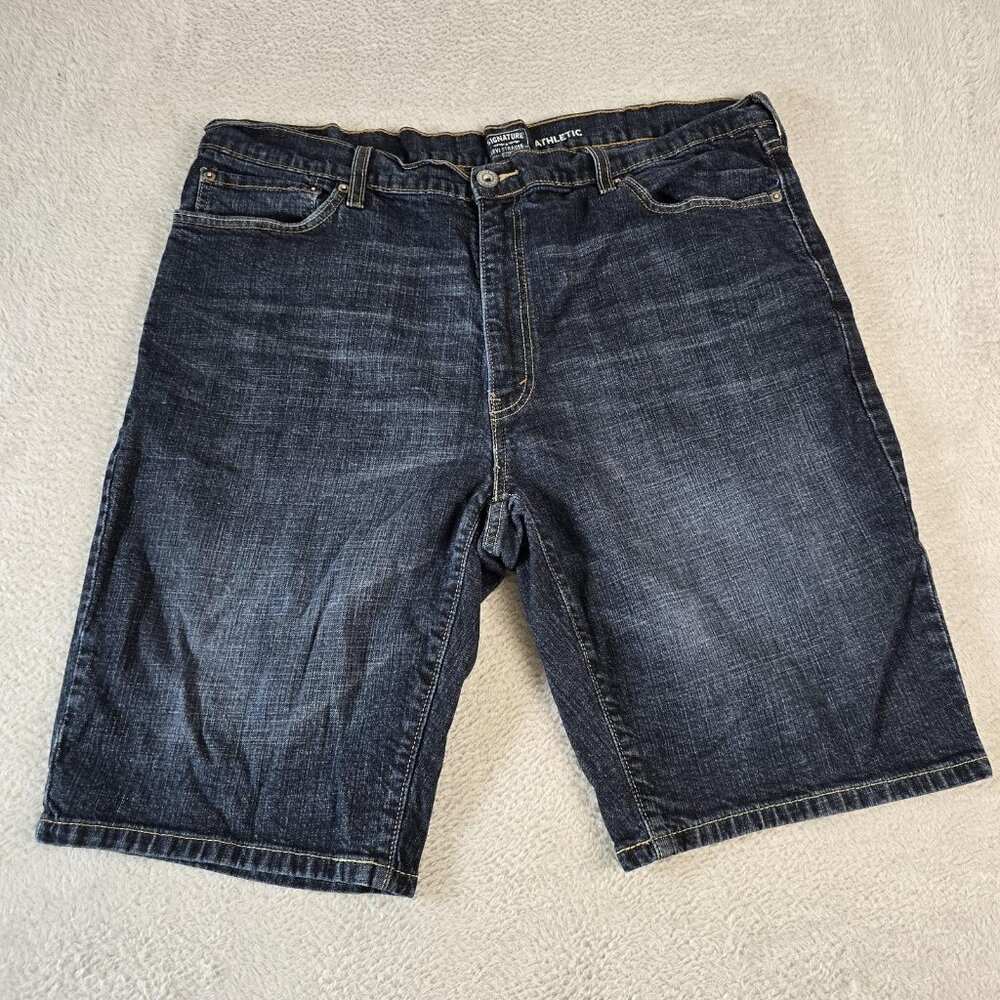 Levi Strauss Signature Shorts Mens 40 Denim Athletic Fit Relaxed Casual Summer